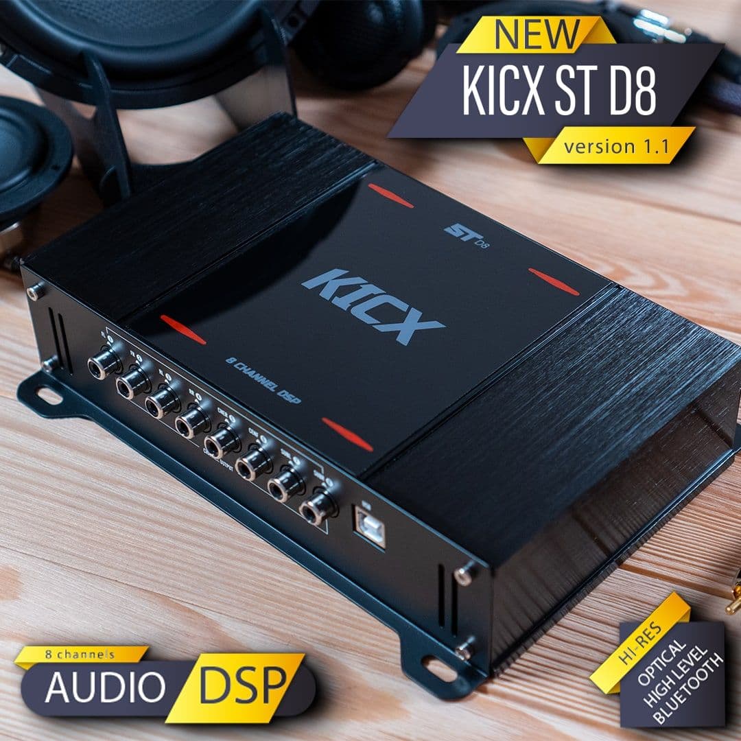 8-канальный DSP процессор со встроенным 4-канальным усилителем KICX ST D8 (version 1.1)