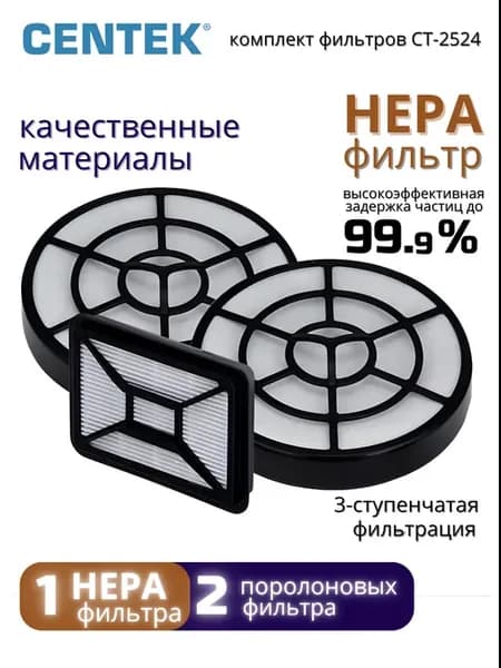 Набор сменных фильтров для пылесоса CT-2524