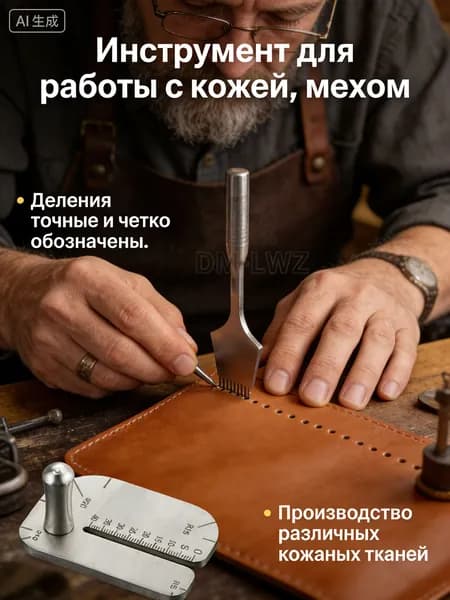 Инструмент для работы с кожей, мехом
