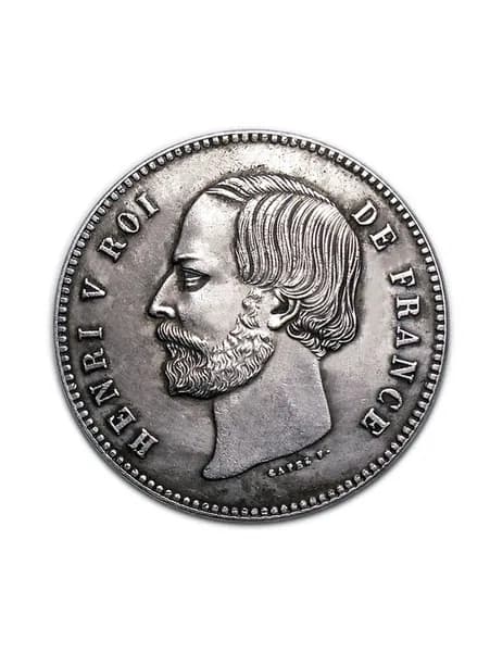 5 франков 1871 Генрих V копия монеты