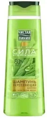 Шампунь для всех типов волос ЧИСТАЯ ЛИНИЯ Крапива, на отваре целебных трав, 400 мл