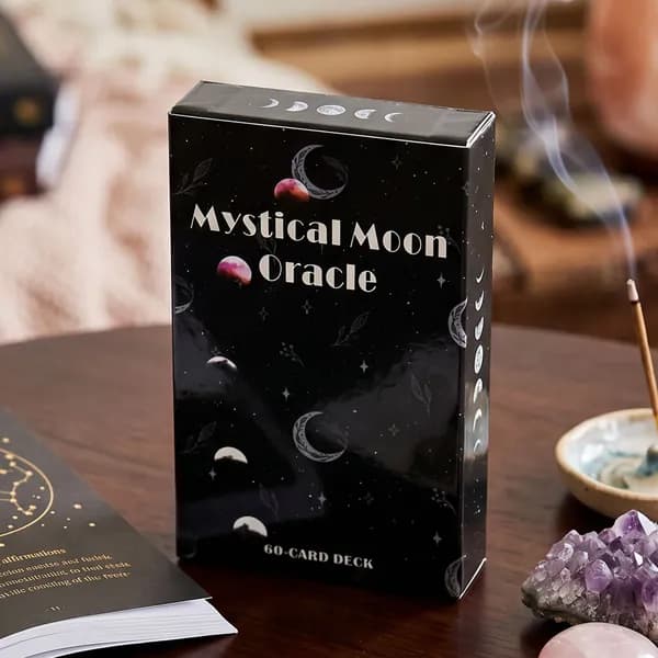 Колода Таро и оракул Mystical Moon 78 карт, тема фаз Луны