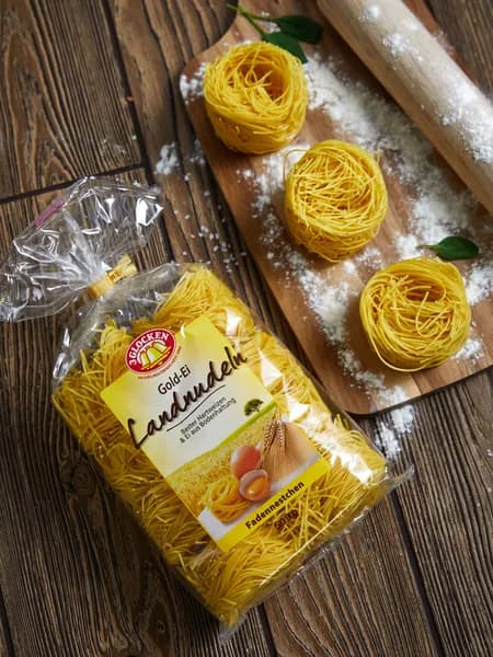 Макароны "3 Glocken" GE Fadennestchen гнезда 500 грамм