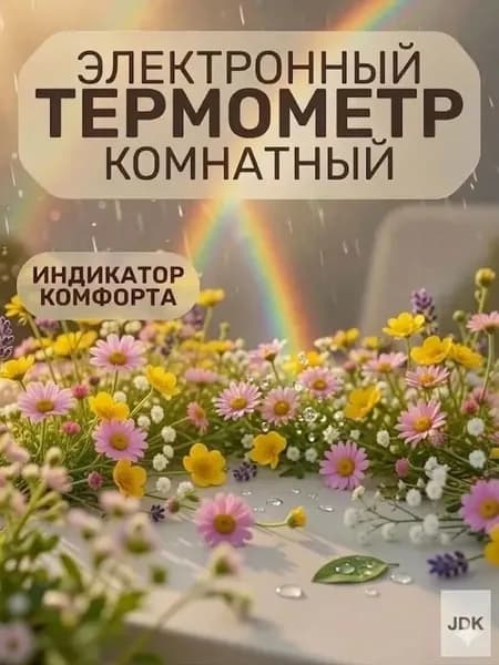 Вариант 1 (Максимально информативный): Домашняя метеостанция / Электронный термометр гигрометр комнатный с выносным датчиком для улицы