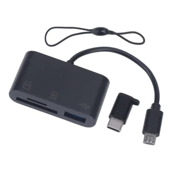 Кардридер Type C для Micro USB и TF аксессуар ноутбука