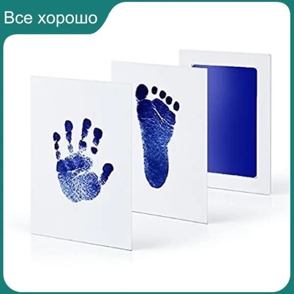 Подушечка для нанесения чернил на отпечаток ладони ребенка, безопасная и нетоксичная подушечка для нанесения чернил