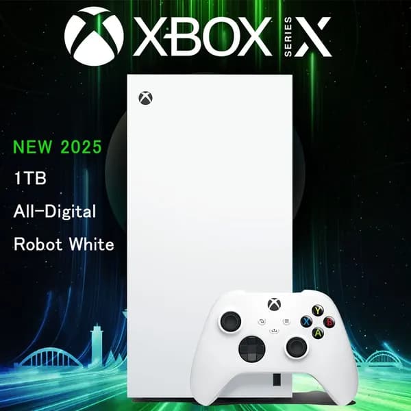 Microsoft XBOX SERIES X (All-Digital Robot White)игровая консоль,Версия оптического привода,4K 120FPS 16GB RAM 1TB SSD