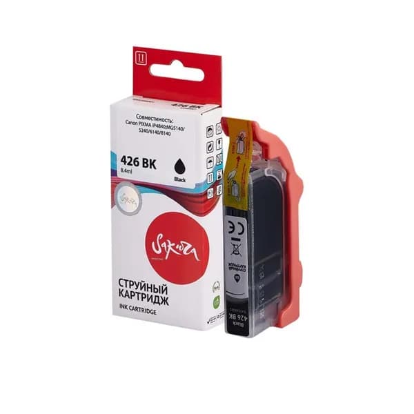 Картридж CLI-426BK для Canon MG5140, MG5340, MG5240, iP4840, iP4940 4556B001 Sakura черный