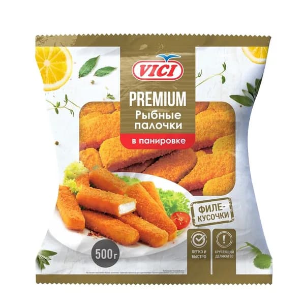 Рыбные палочки из рубленого филе 500 г, VICI