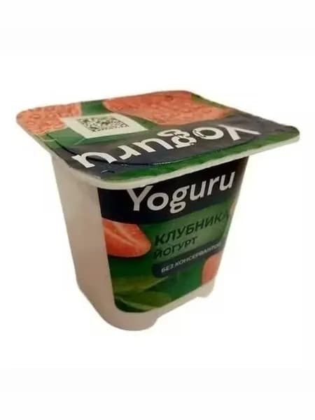 Йогурт Yoguru клубника 2,5% БЗМЖ 125 г