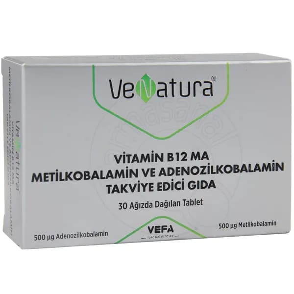 Витамины VeNatura B12, таблетки, для взрослых, 30 шт.