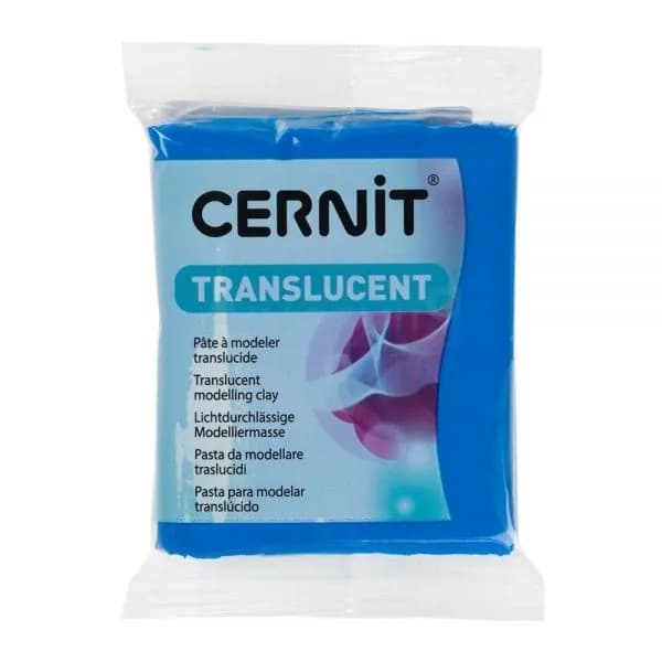 Полимерная глина Cernit Translucent 275 цвет сапфир 56 гр.