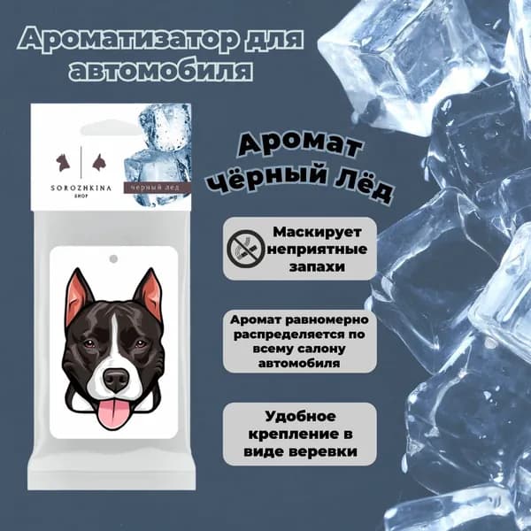 Ароматизатор автомобильный, Черный лёд