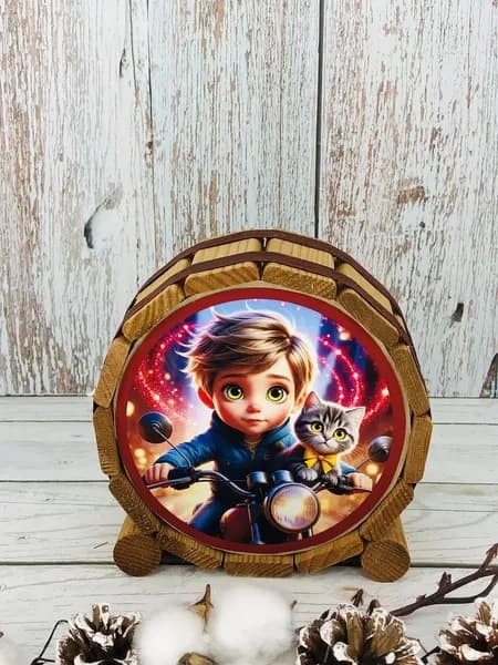 Копилка для денег ""Мальчишки 6"", 13.5х13.5 см, 1 шт