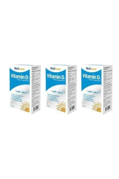 Витамин D3 Wellcare, 400 МЕ, 5 мл, 3 порции
