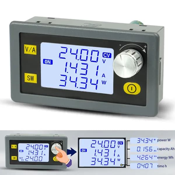 регулируемый преобразователь XY-SK35H, с ЖК-дисплеем, 0.6-30 В