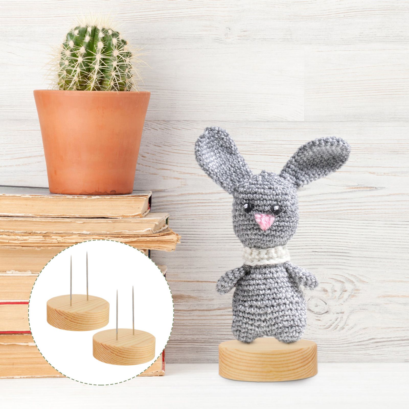 Набор из 2 стойких подставок для кукол из дерева и нержавеющей стали для diy
