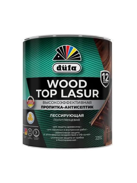 Пропитка-антисептик по дереву Dufa Wood Top Lasur (0,9л) 24 палисандр