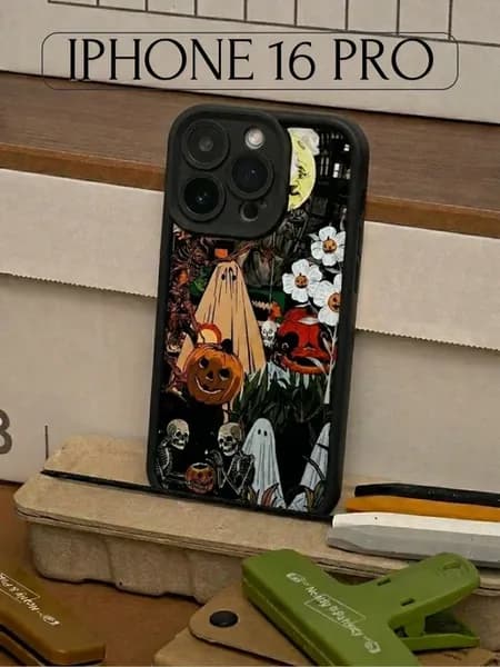 Чехол для iPhone 16 Pro с принтом, защитный