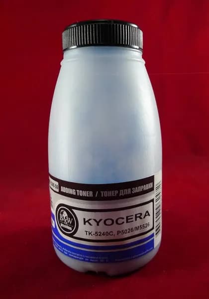 Тонер Black&White, 3000 страниц, цвет голубой, для лазерных принтеров и МФУ Kyocera, (KPR-224C-50)