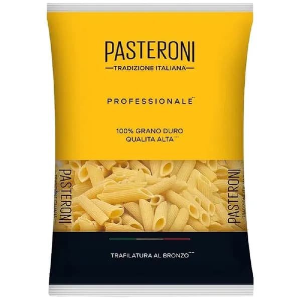 Макаронные изделия PASTERONI PENNE RIGATE №129 / Перья рифленые 1кг