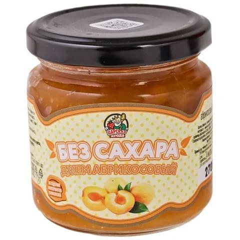 Джем Царская ягода абрикосовый без сахара 195 г