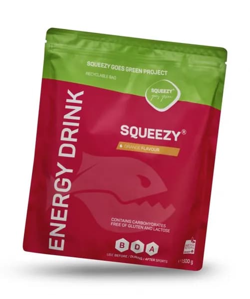Изотоник с электролитам ENERGY DRINK Squeezy 1500гр. (апельсин),