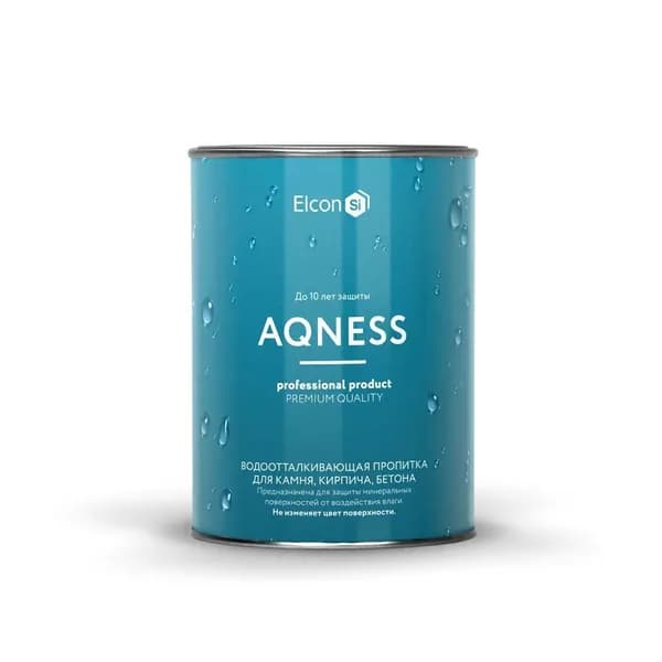 Элкон Акнес/ Пропитка водоотталкивающая для камня, кирпича, бетона "AQNESS" 0,9 л "ELCON"