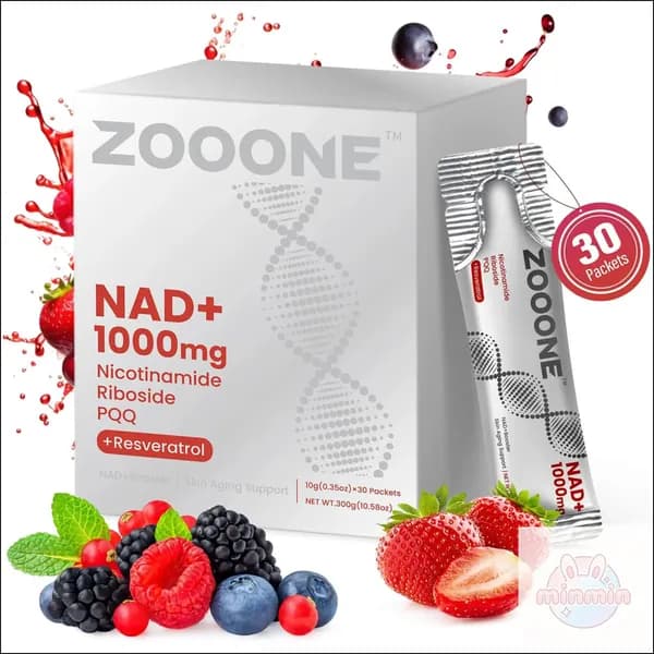 Эксклюзивный премикс для поддержки энергии с ароматом ягод NAD, фокус и замедление старения кожи от ZOOONE NR1000 mm