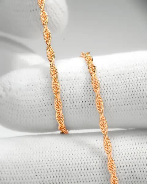 Trade Jewelry Браслет Серебро позолоченное 925 пробы, плетение Кордовое
