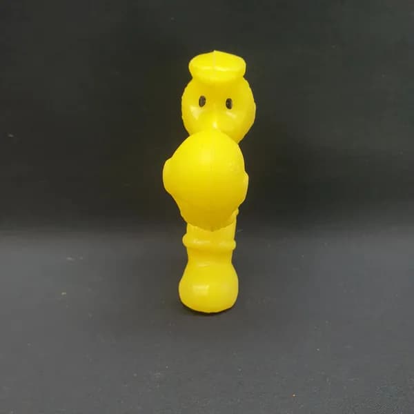 Винтажная игрушка СССР. Обезьянка с мячом, пластиковая фигурка для коллекции и декора