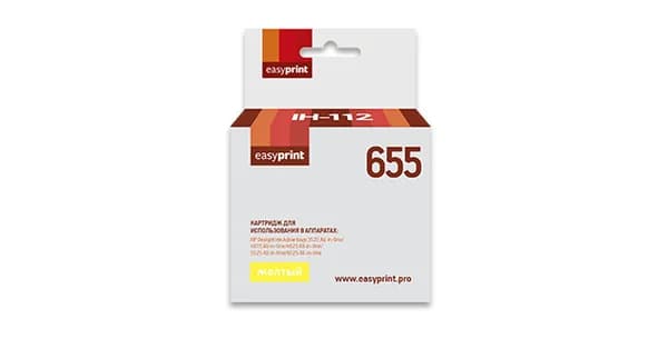 Струйный картридж EasyPrint IH-112 для HP Deskjet Ink Advantage 3525, 4625, 6525, желтый