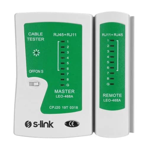 S-LINK SL-468, тестер разъемов RJ45 и RJ11, тестер кабелей.