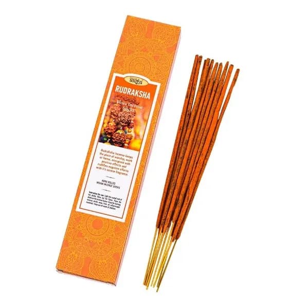 RUDRAKSHA, Flora Incense Sticks, Aasha Herbals (Ароматические палочки РУДРАКША, Ааша Хербалс), уп. 10 палочек.