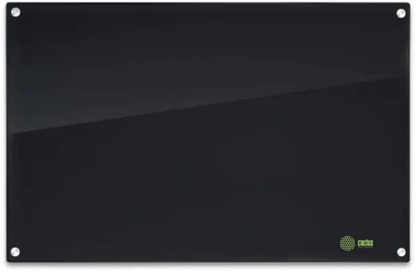 Доска стеклянная Cactus CS-GBD-90X120-BK-TM Сквозное крепление стекло черный 90x120см стекло крепления