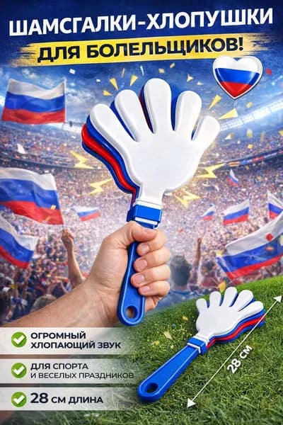 ладошка трещотка болельщика