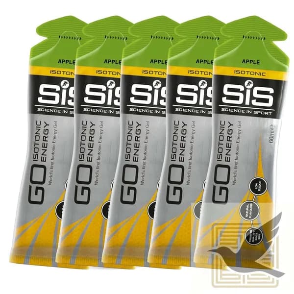 SiS, GO Isotonic Energy Gel, Гель изотонический углеводный, вкус Яблоко, 60мл, 5шт.