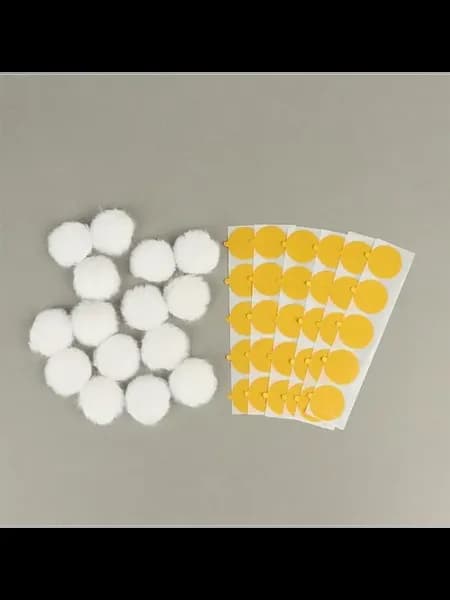 Микрофон-петличку с чехлом из плюша White