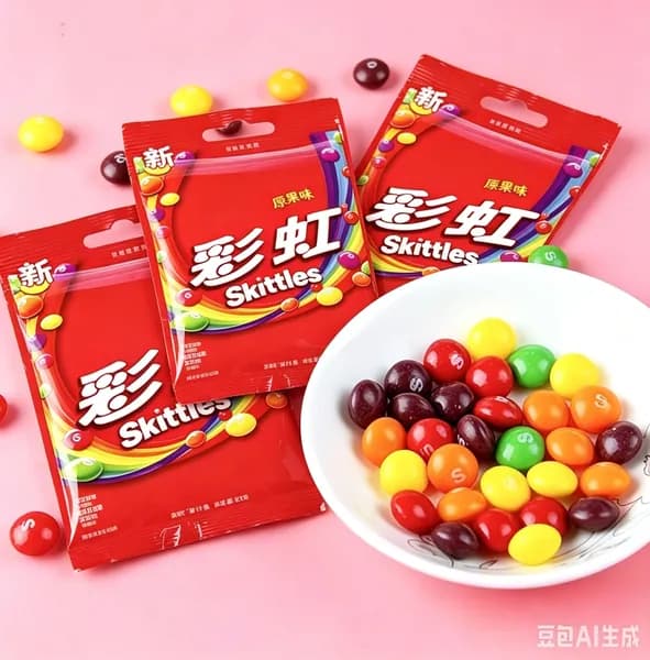 Сладости Skittles с необычным сочетанием цветов и фруктов в удобной упаковке