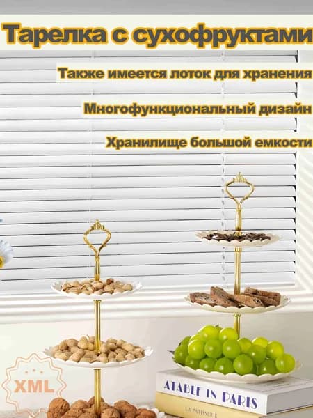 Фруктовница, диаметр 22 см, 3 шт