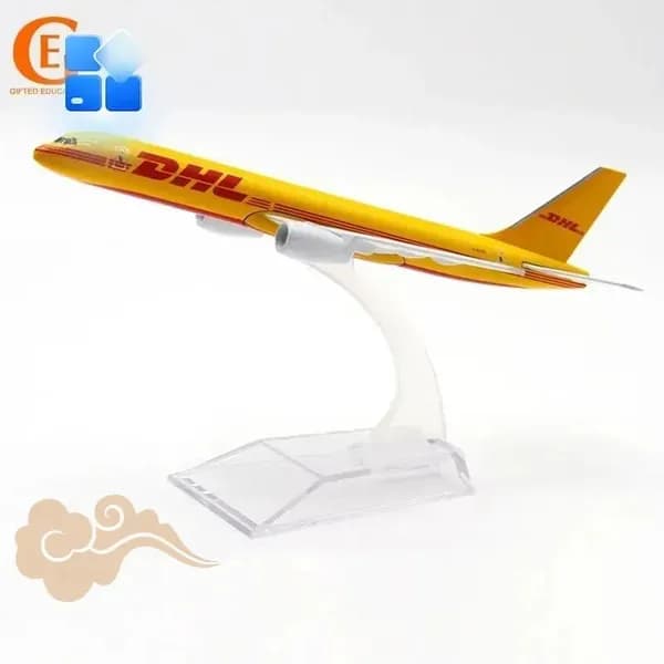 DHL Боинг 757 Металлическая Модель Самолета, Boeing B757 Грузовой Самолет