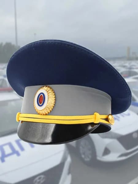 Фуражка мини сувенирная ДПС ГИБДД офисная 19 см