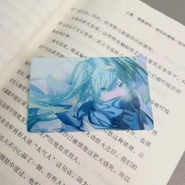 Волшебная 3D-карта Hatsune Miku с эффектом движения, креативная голографическая открытка для друзей и подруг, идеальный подарок для фанатов аниме