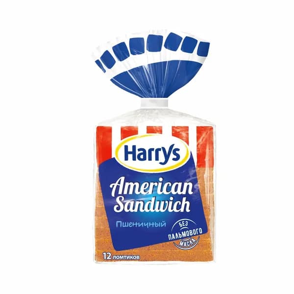 Хлеб тостовый Harry's American Sandwich пшеничный, 470
