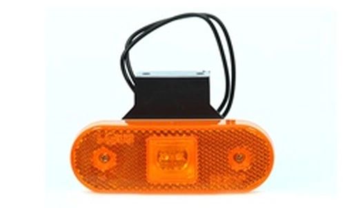 Фонарь габаритный желтый, овальный, LED 120x47 c кронштейном для BU03.A081005 TANGDE