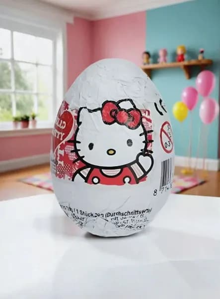 Молочное яйцо шоколадное с игрушкой Hello Kitty 20 г, Россия