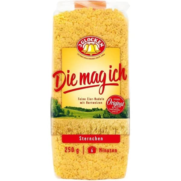 Макаронные изделия 3 Glocken Die mag ich Sternchen Звездочки мелкие 250 г