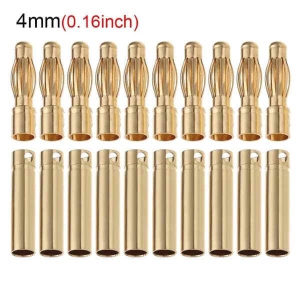 10Pairs 2/3/3.5/4/5/5.5mm Пуля Банан Вилка