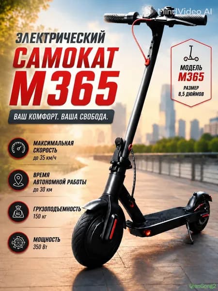 Электросамокат mzm-20260708114044193, черный