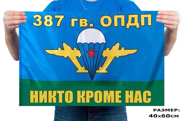 Флаг ВДВ 387 гв. ОПДП 40х60см